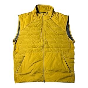 Lululemon Down For It All Men's XXL Puffer Vest Gold Spice